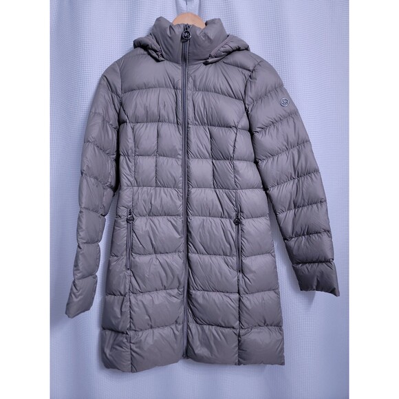 Michael Kors MK Packable Hooded Down Puffer Jacket Women's size SMALL - Picture 1 of 12